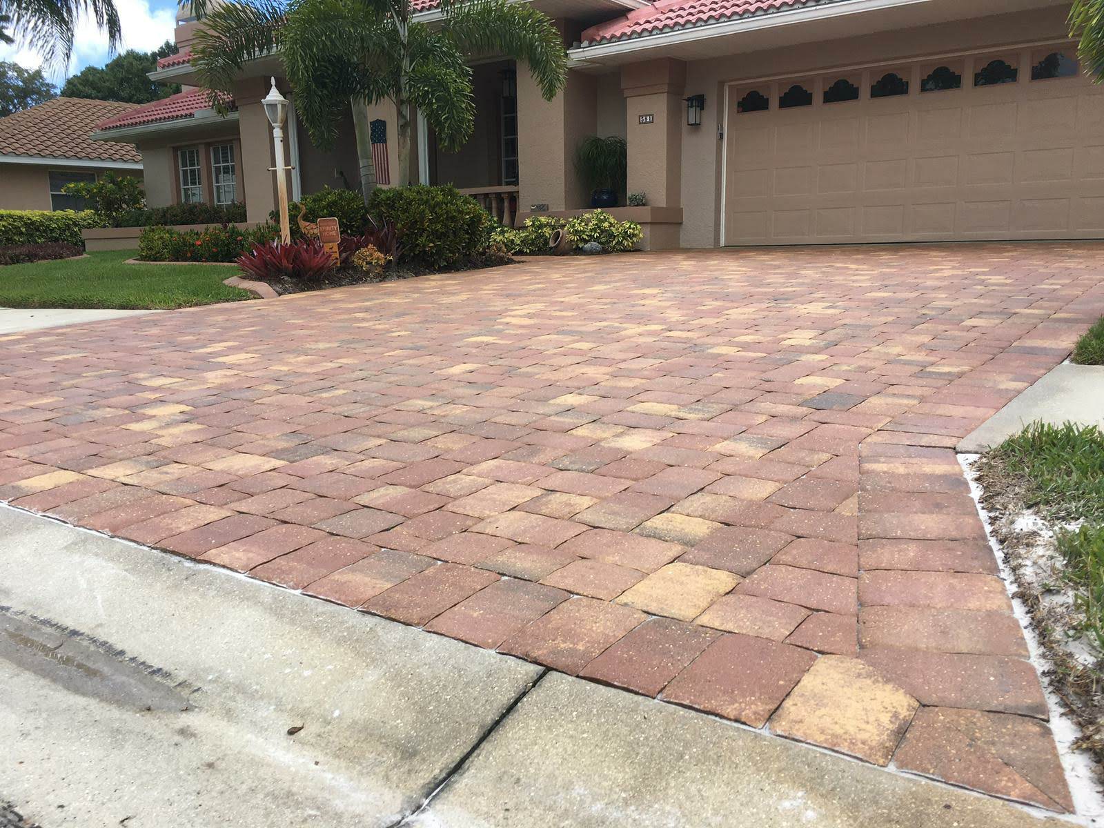 Paver walkway and entry