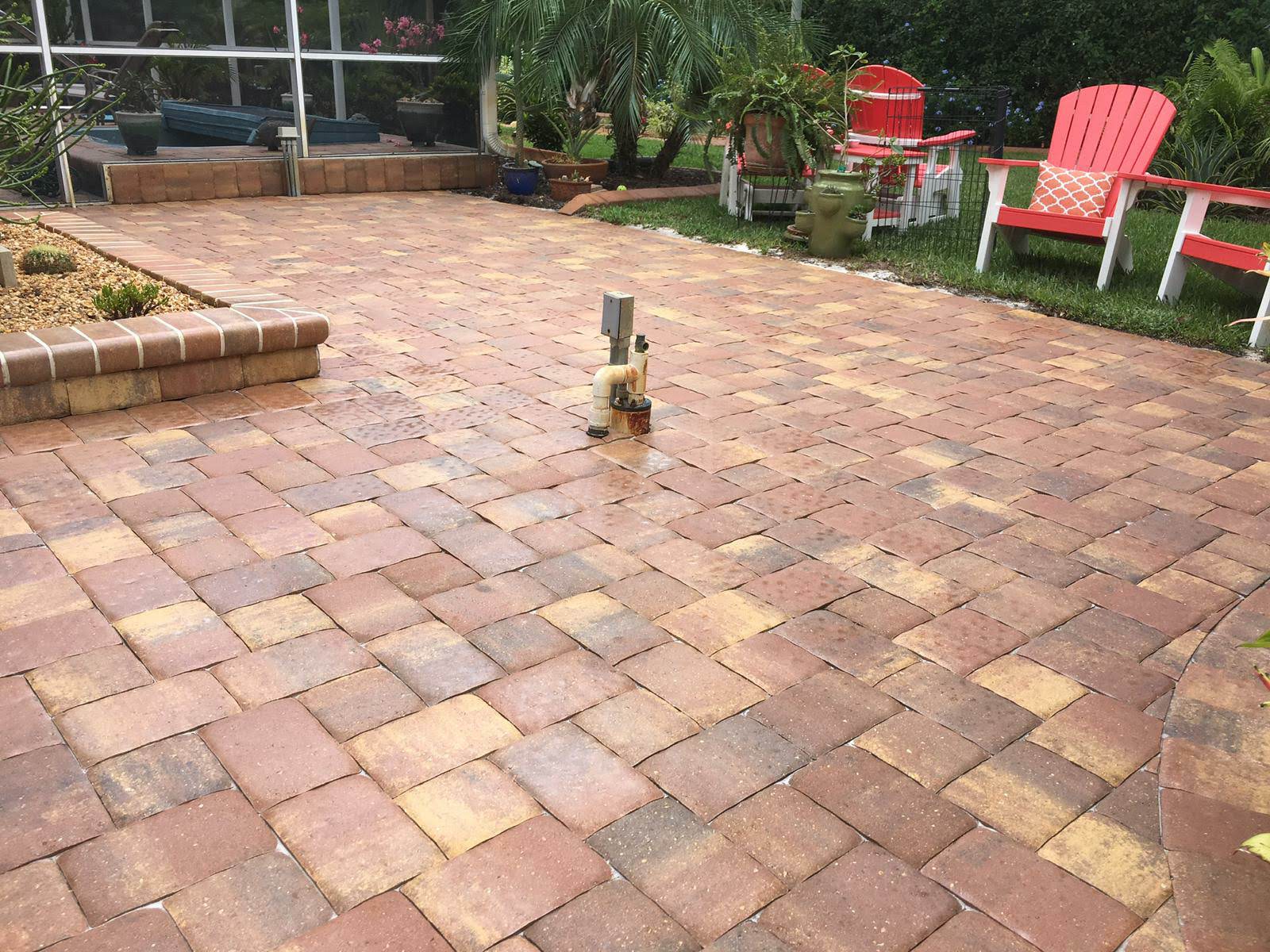 Custom paver patio